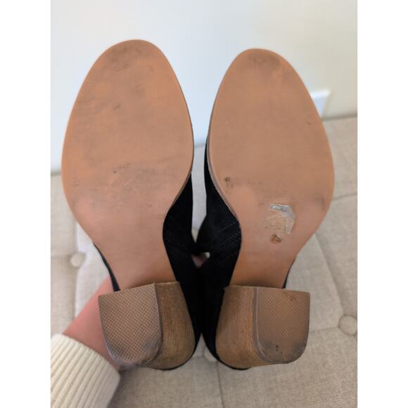 Jeffrey Campbell Rosalee Black Suede Ankle Boots Size 7.5 - Picture 9 of 9